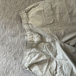 khaki cargo shorts